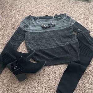 Off the shoulder/ wide neckline sweater